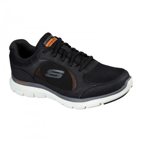 Front - Skechers Mens Flex Advantage 4.0 True Clarity Leather Trainers