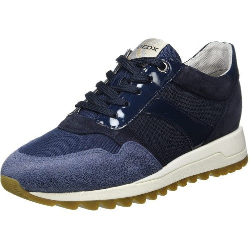 Front - Geox Womens/Ladies Tabelya Leather Trainers