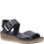 Front - Hush Puppies Womens/Ladies Ellie Leather Wedge Sandals