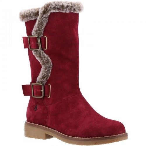 Front - Hush Puppies Womens/Ladies Megan Suede Mid Calf Boots