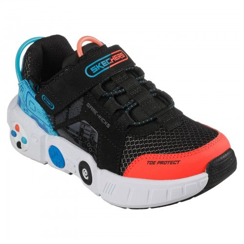 Front - Skechers Boys Gametronix Trainers