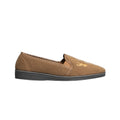 Tan - Back - Mirak Stag Mens Slip-On Slipper - Classic Mens Slippers