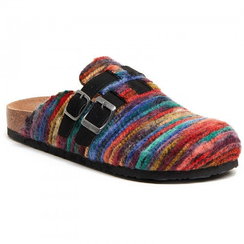 Front - Rocket Dog Womens/Ladies Abel Tiffin Rainbow Slippers