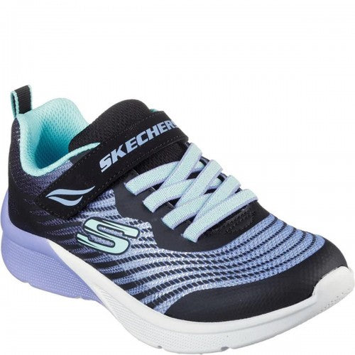 Front - Skechers Girls Microspec Rejoice Racer Trainers