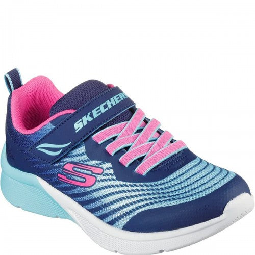 Front - Skechers Girls Microspec Rejoice Racer Trainers