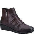 Front - Fleet & Foster Womens/Ladies Plockton Leather Ankle Boots