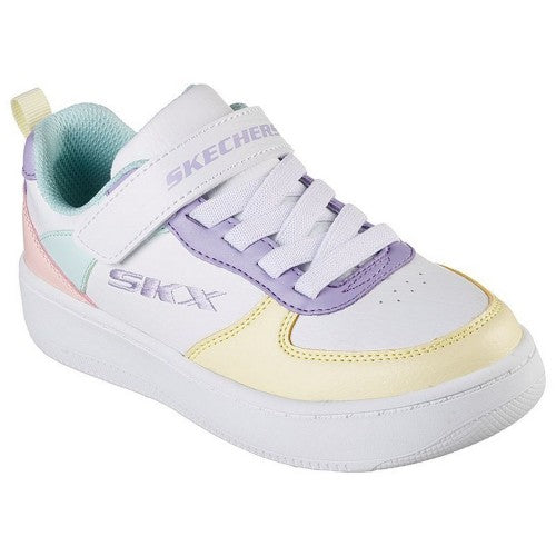 Front - Skechers Childrens/Kids Sport Court 92 Leather Trainers