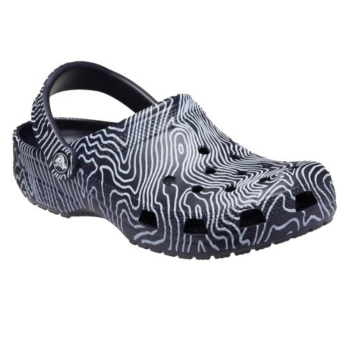 Front - Crocs Unisex Adult Classic Topographic Clogs