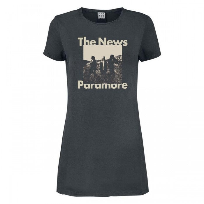 Front - Amplified Womens/Ladies The News Paramore T-Shirt Dress