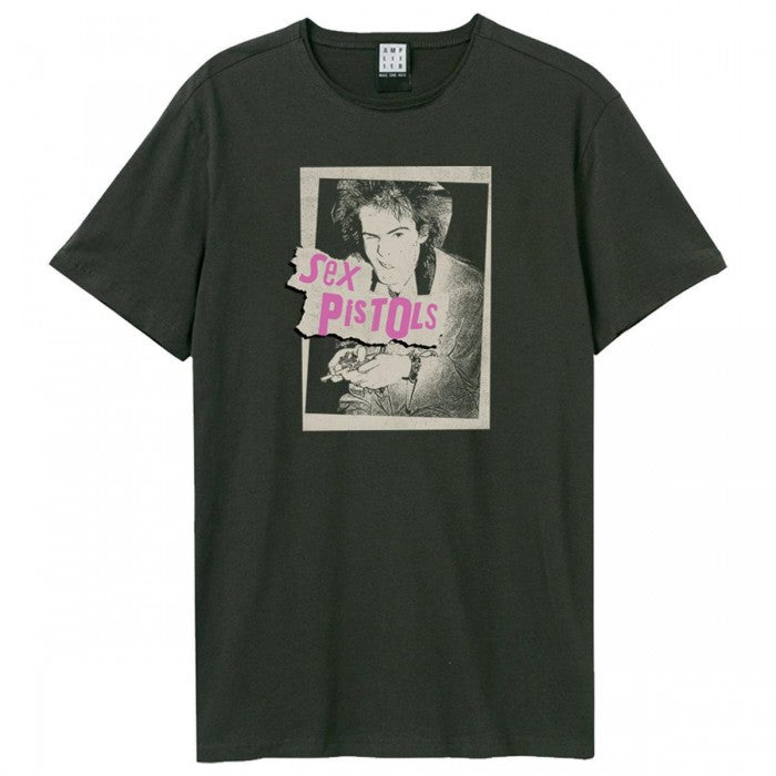 Front - Amplified Unisex Adult Photo Sex Pistols T-Shirt