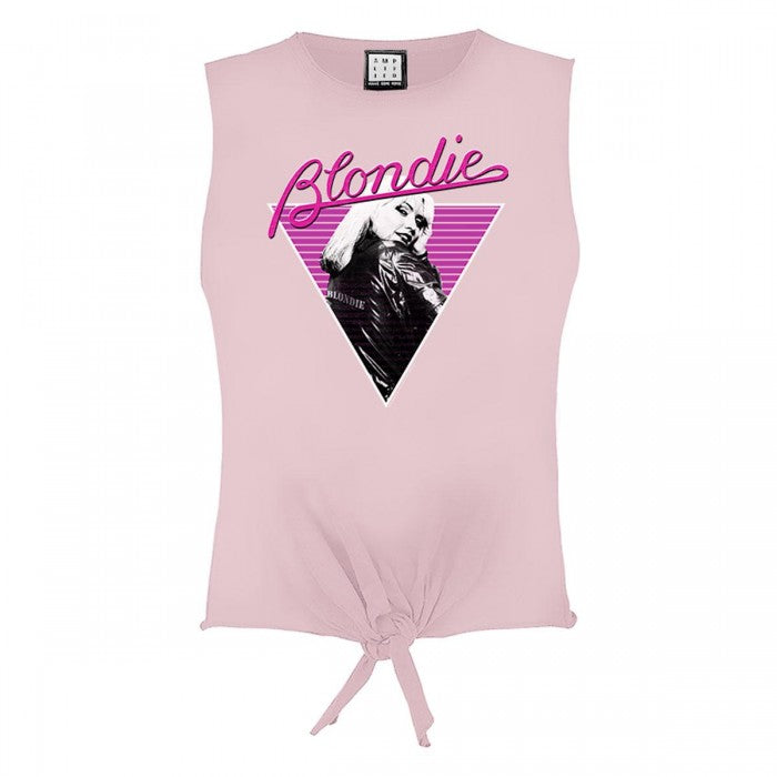 Front - Amplified Womens/Ladies Blondie Sleeveless Crop Top