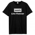Front - Amplified Unisex Adult Live Forever Oasis T-Shirt