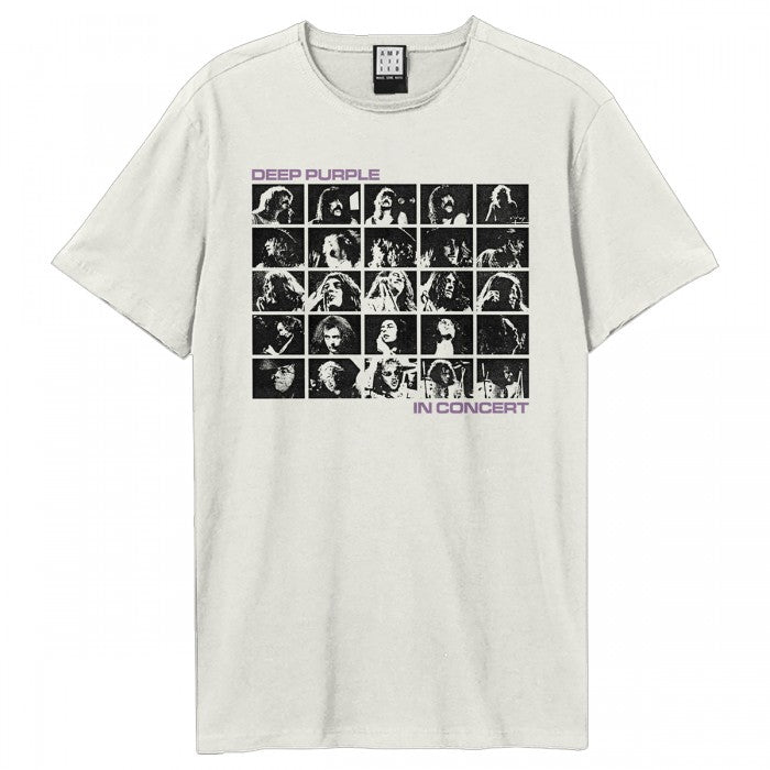 Front - Amplified Unisex Adult In Concert Deep Purple T-Shirt