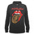Front - Amplified Womens/Ladies Leopard Tongue The Rolling Stones Hoodie