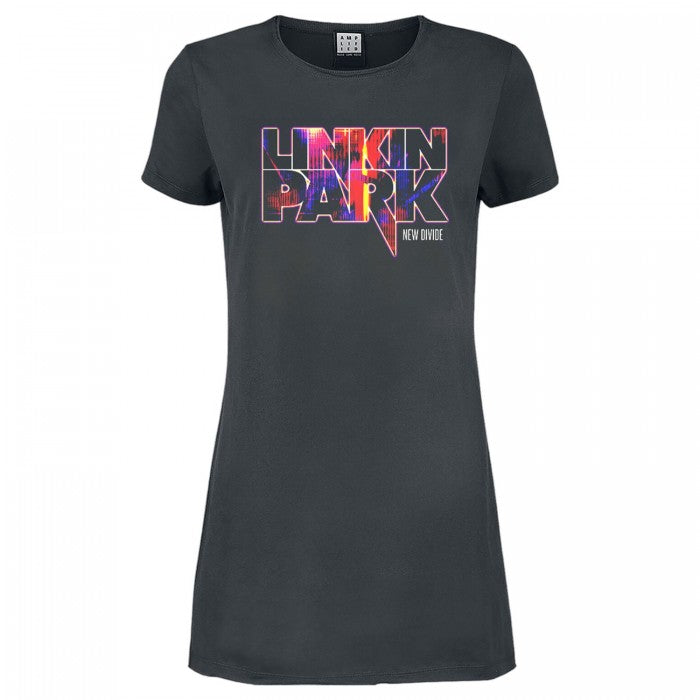 Front - Amplified Womens/Ladies New Divide Linkin Park T-Shirt Dress