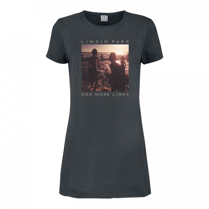 Front - Amplified Womens/Ladies One More Light Linkin Park T-Shirt Dress