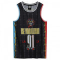 Front - Amplified Mens Dust N Bones Guns N Roses Basketball Jersey