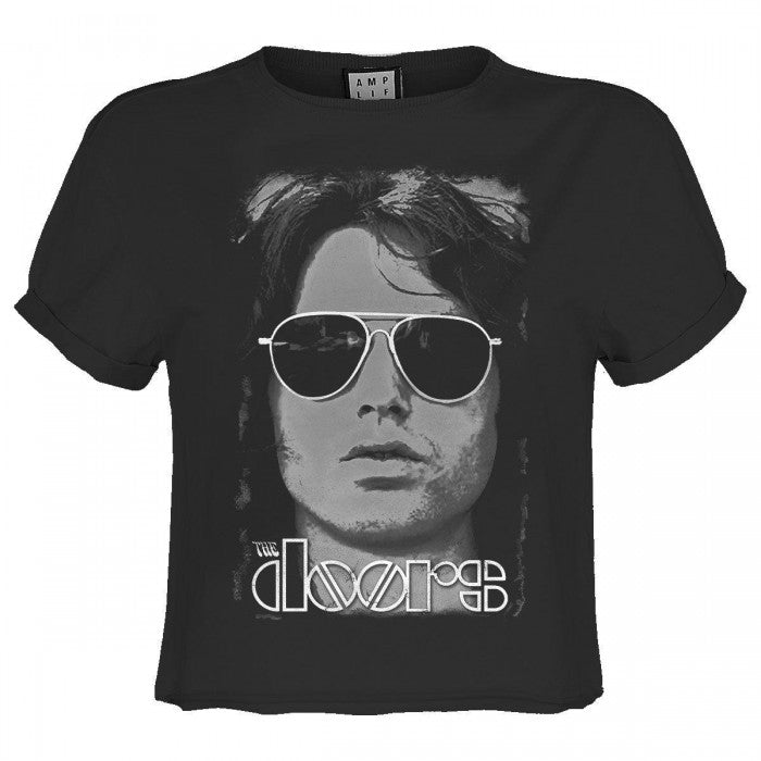 Front - Amplified Womens/Ladies Mr Mojo Risin The Doors Crop Top