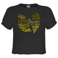Front - Amplified Womens/Ladies Graffiti Wu-Tang Clan Crop Top