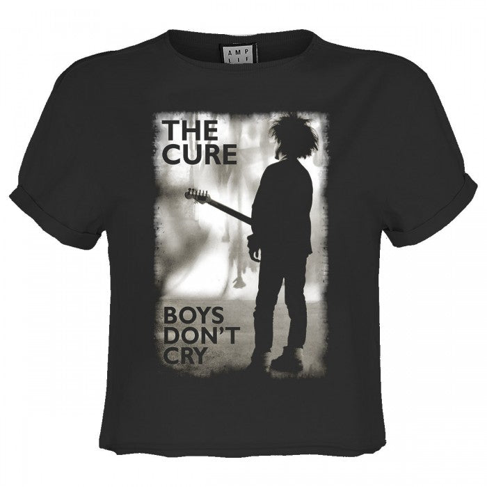 Front - Amplified Womens/Ladies Boys Don´t Cry The Cure Crop Top