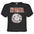 Front - Amplified Womens/Ladies Colour Nirvana Crop Top