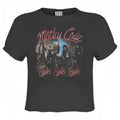 Front - Amplified Womens/Ladies Girls Girls Girls Motley Crue Crop Top