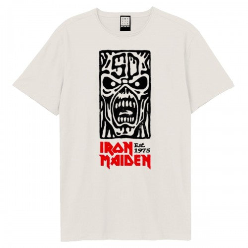 Front - Amplified Unisex Adult 50th Totem Pole Iron Maiden T-Shirt