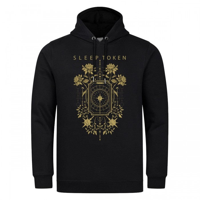Front - Amplified Unisex Adult Caramel Floral Sleep Token Hoodie