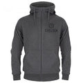 Front - Chelsea FC Mens Fleece Full Zip Hoodie