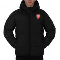Front - Arsenal FC Mens Crest Quilted Jacket