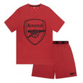 Front - Arsenal FC Mens Short Pyjama Set