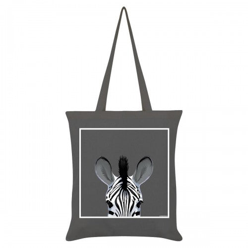 Front - Inquisitive Creatures Zebra Tote Bag