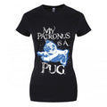 Front - Grindstore Womens/Ladies My Patronus Is A Pug T-Shirt