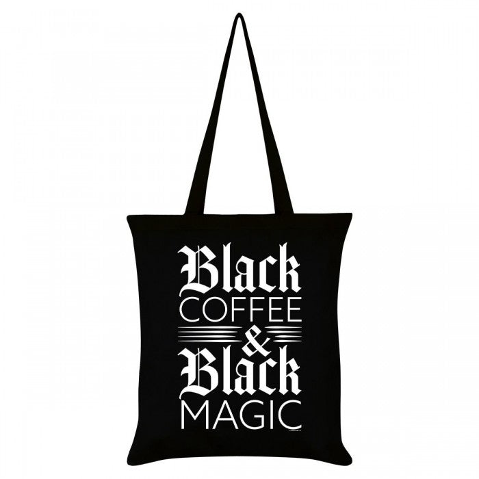 Front - Grindstore Black Coffee & Black Magic Tote Bag