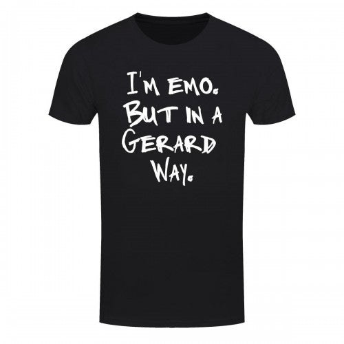 Front - Grindstore Mens Im Emo But In A Gerard Way T-Shirt