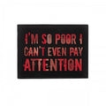 Front - Grindstore So Poor I Can´t Even Pay Attention Bi-Fold Leather Wallet