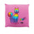 Front - Spooky Cat Purride Filled Cushion