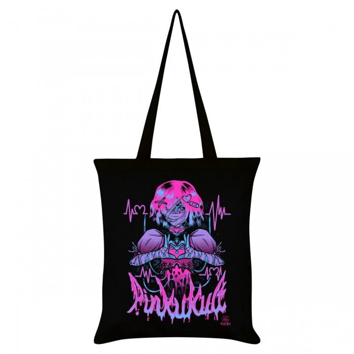 Front - Pinku Kult Heartbeat Tote Bag