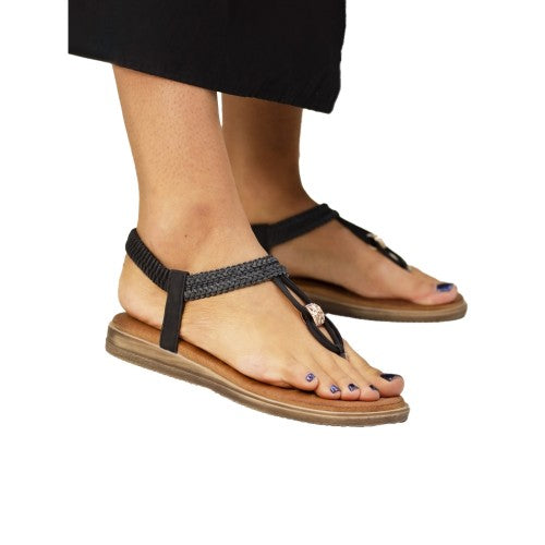 Front - Lunar Womens/Ladies Poppy Sandals