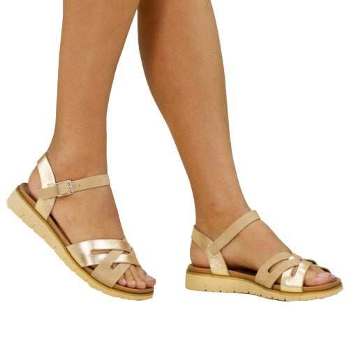 Front - Lunar Womens/Ladies Jane Sandals