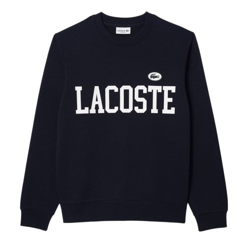 Front - Lacoste Mens Flocked Fleece Sweatshirt