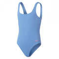 Front - Speedo Girls Textured One Piece Swimsuit
