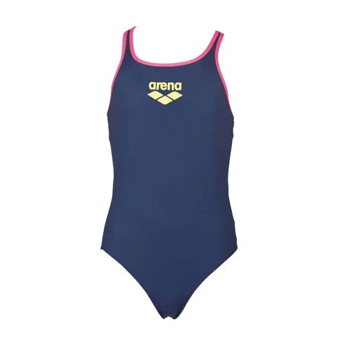 Front - Arena Girls Big Logo One Piece Swimsuit