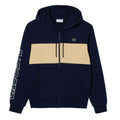 Front - Lacoste Mens Colour Block Full Zip Hoodie