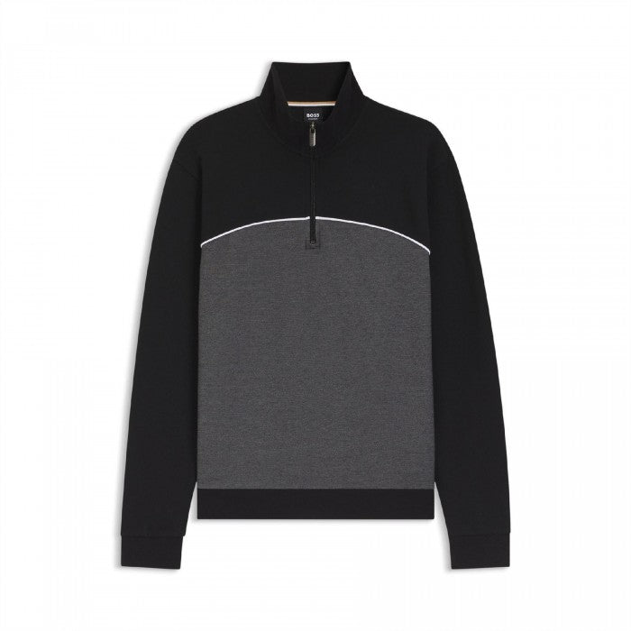 Front - Boss Mens Quarter Zip Sweatshirt