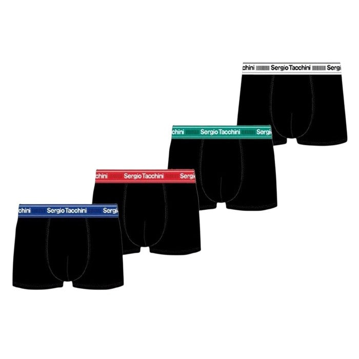 Front - Sergio Tacchini Mens Boxer Shorts (Pack of 4)