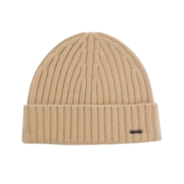 Front - Boss Unisex Adult Ribbed Beanie