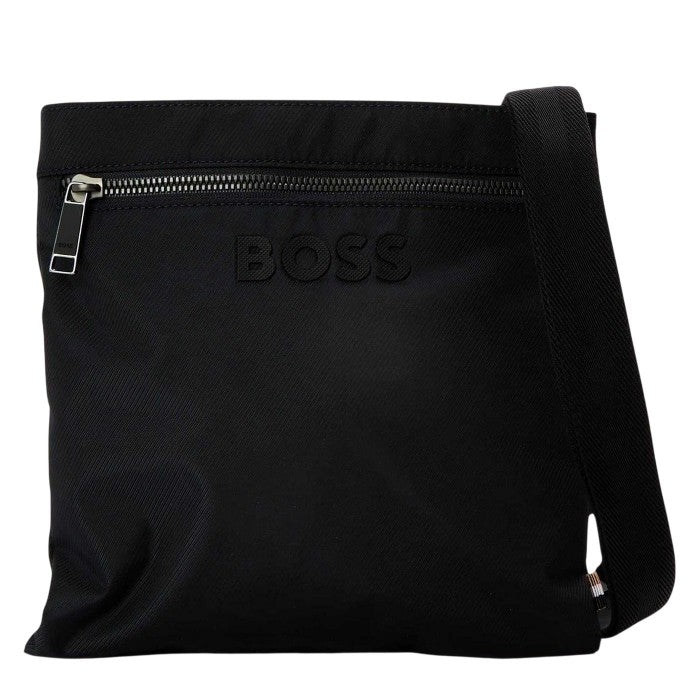 Front - Boss Catch 3.0 Embossed Nylon Crossbody Bag