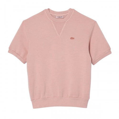 Front - Lacoste Womens/Ladies Fleece Natural Dyed T-Shirt