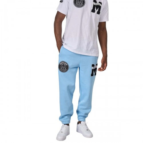 Front - Mercier Mens Badge Hybrid Jogging Bottoms